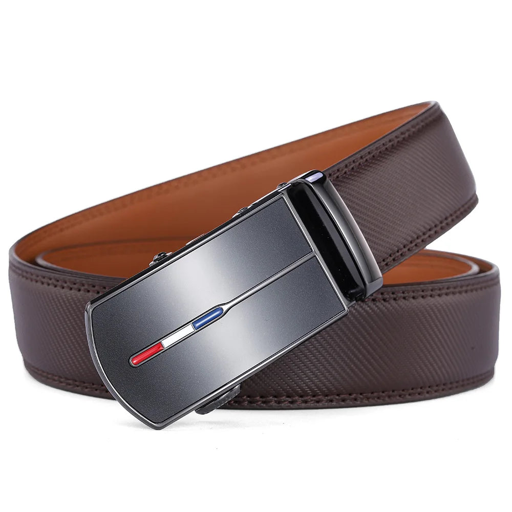 Skinnbelte uten hull med metallspenne - Elegant