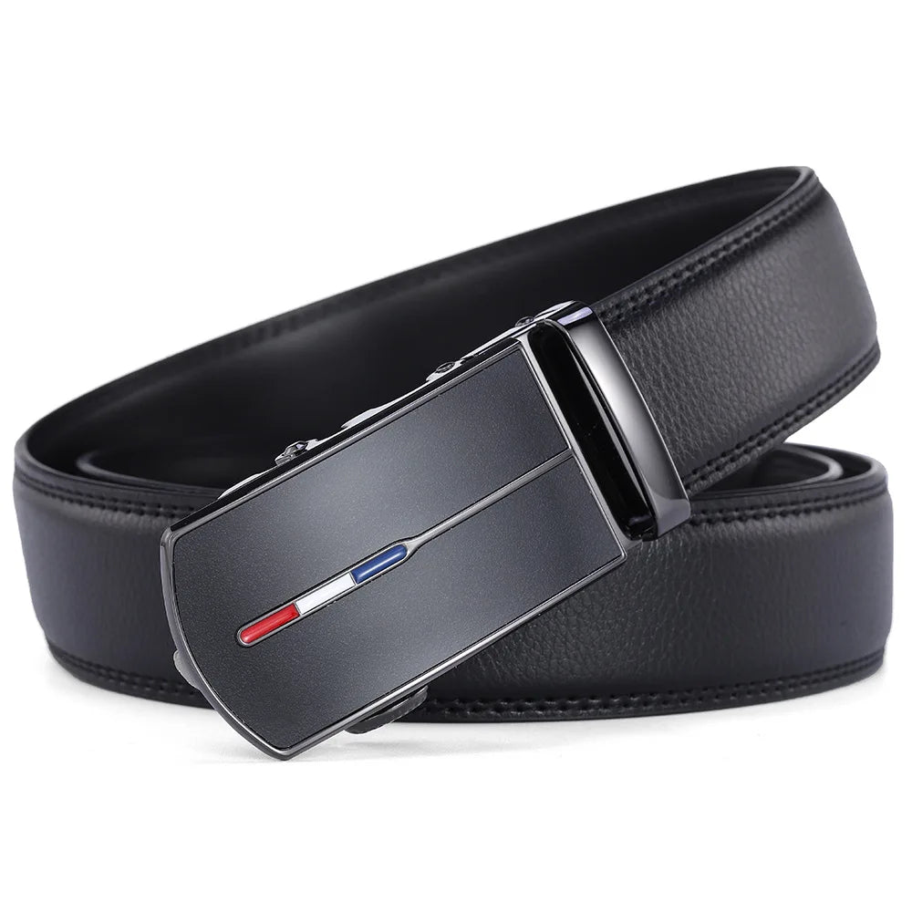 Skinnbelte uten hull med metallspenne - Elegant