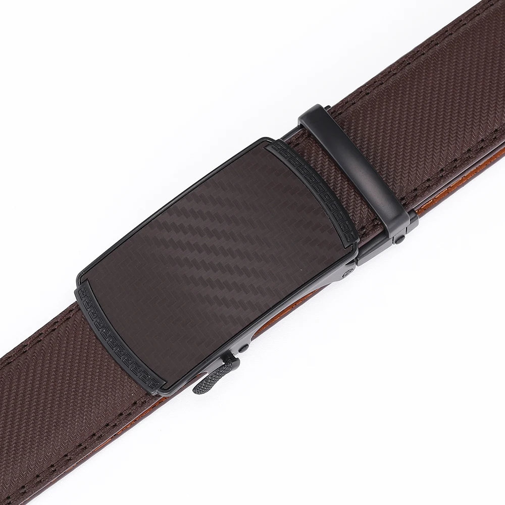 Hulløst skinnbelte med saffiano mønster - Solid