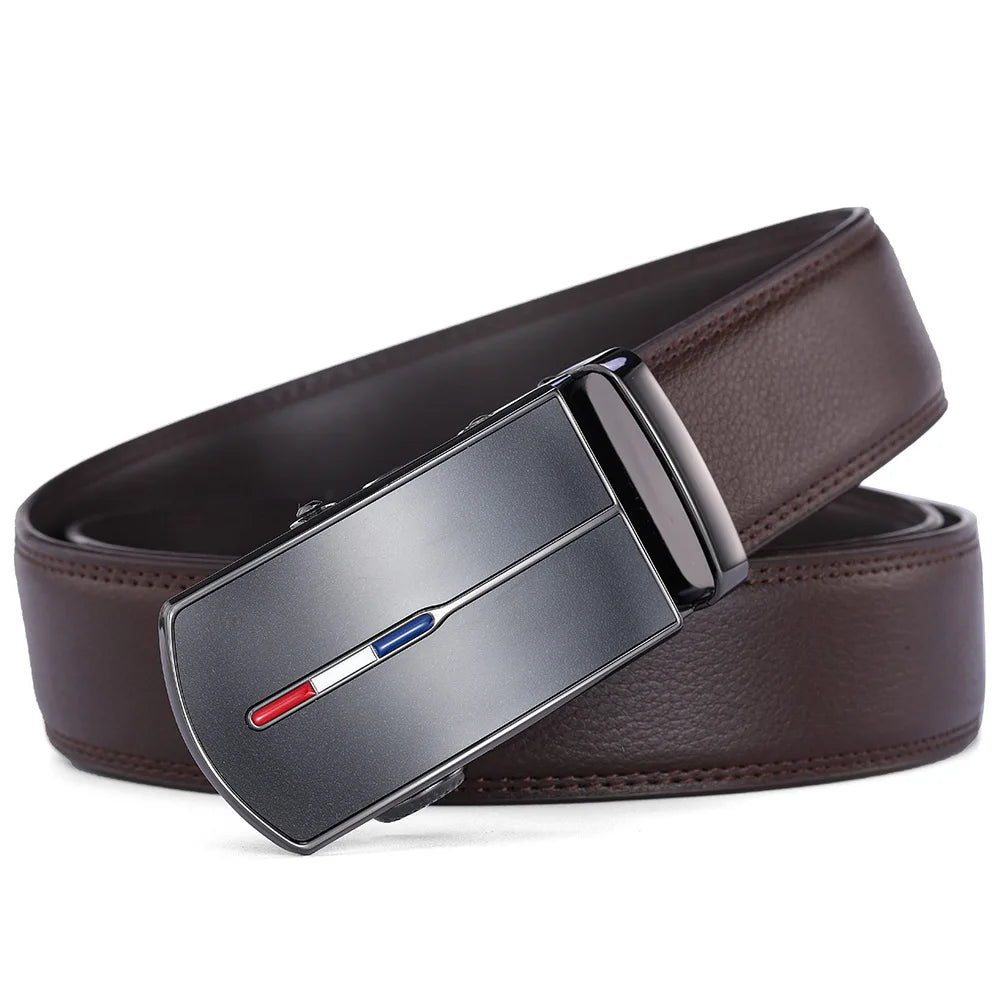 Skinnbelte uten hull med metallspenne - Elegant