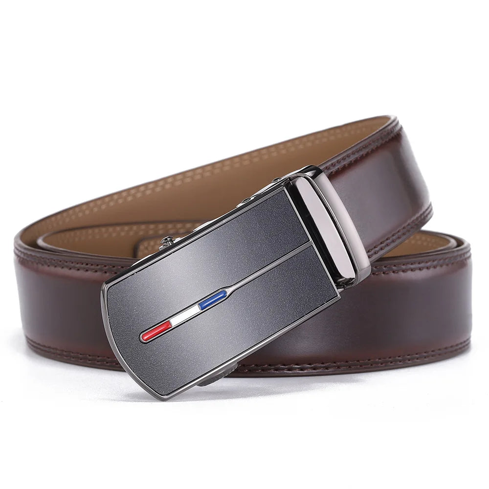 Skinnbelte uten hull med metallspenne - Elegant