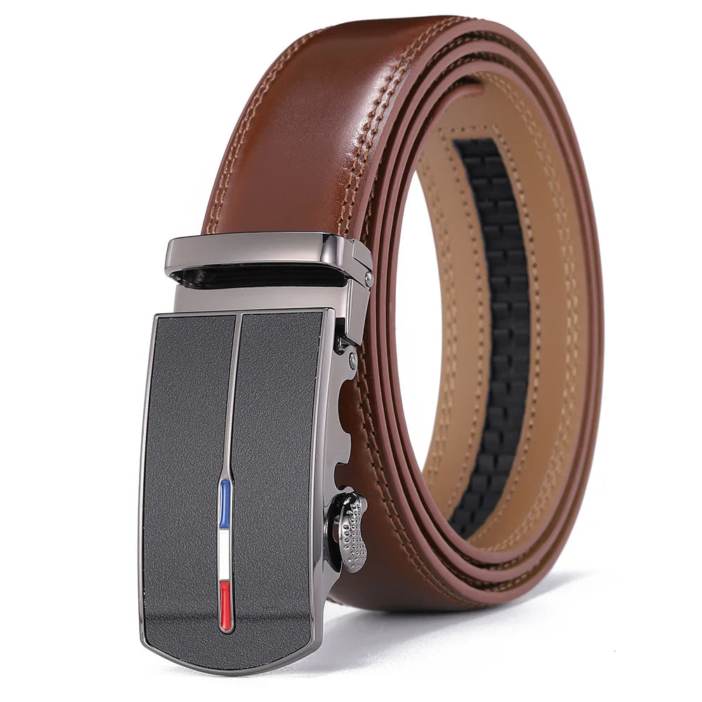 Skinnbelte uten hull med metallspenne - Elegant