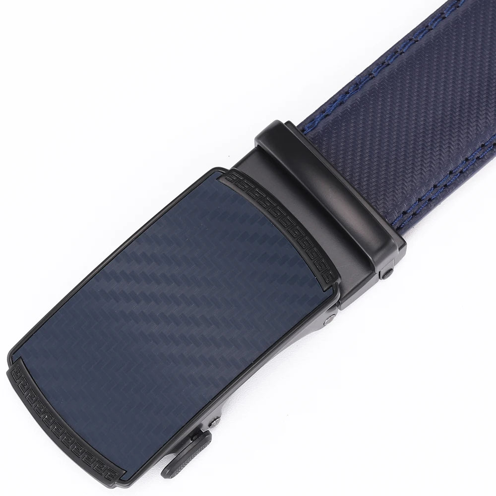 Hulløst skinnbelte med saffiano mønster - Solid