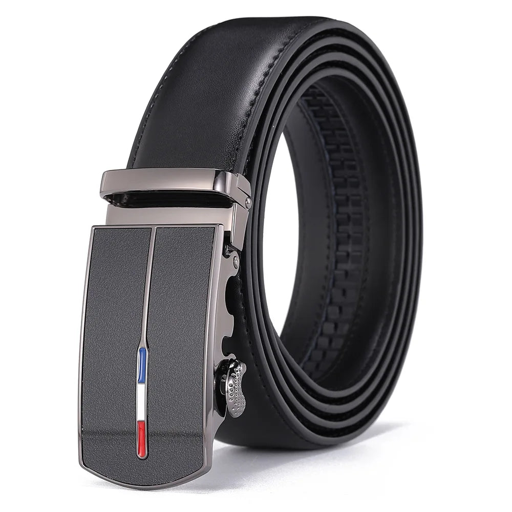 Skinnbelte uten hull med metallspenne - Elegant