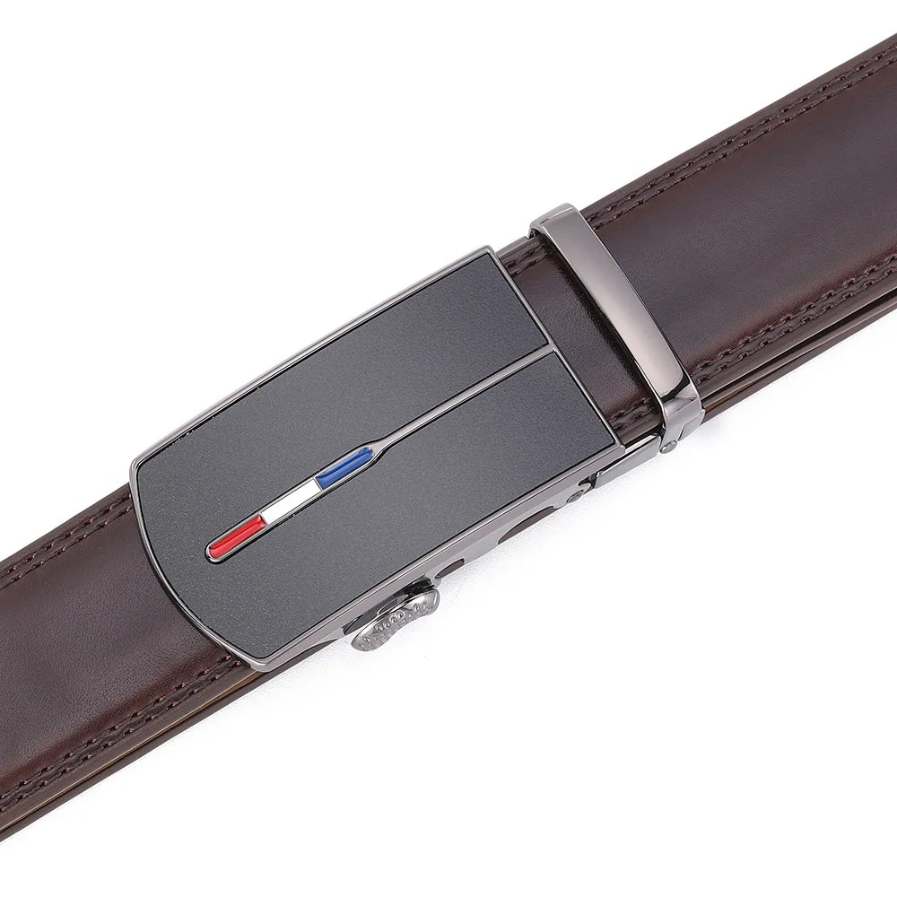 Skinnbelte uten hull med metallspenne - Elegant