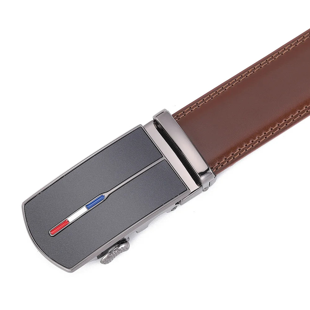 Skinnbelte uten hull med metallspenne - Elegant