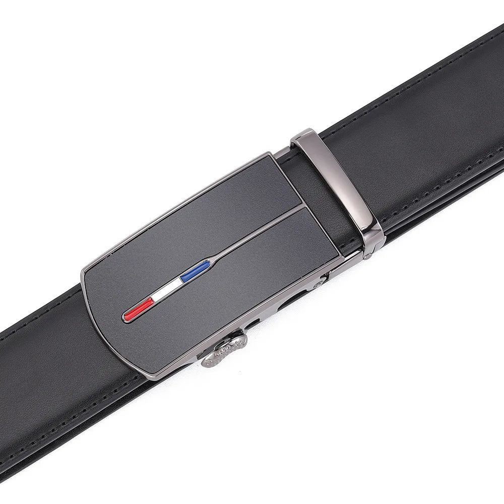 Skinnbelte uten hull med metallspenne - Elegant