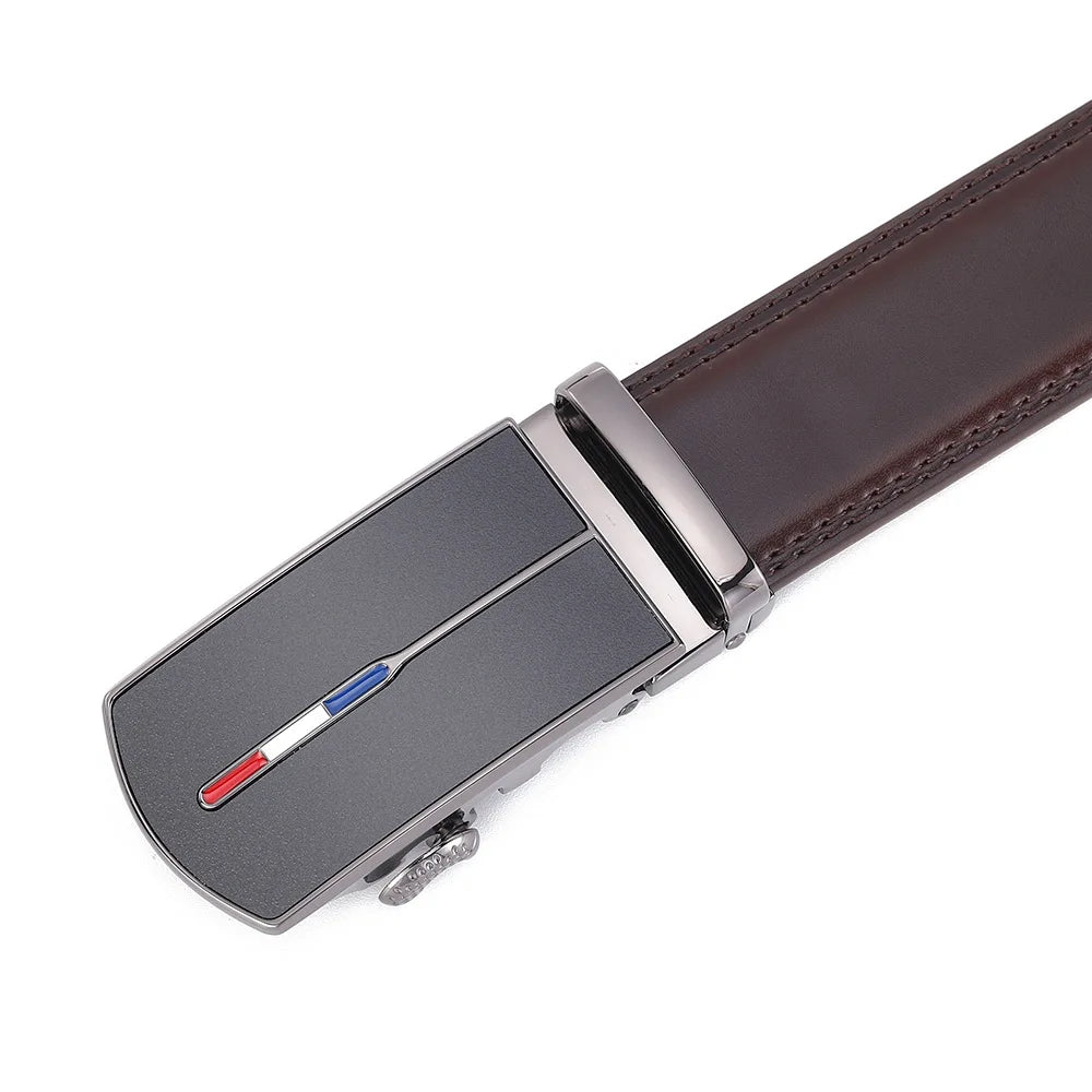 Skinnbelte uten hull med metallspenne - Elegant