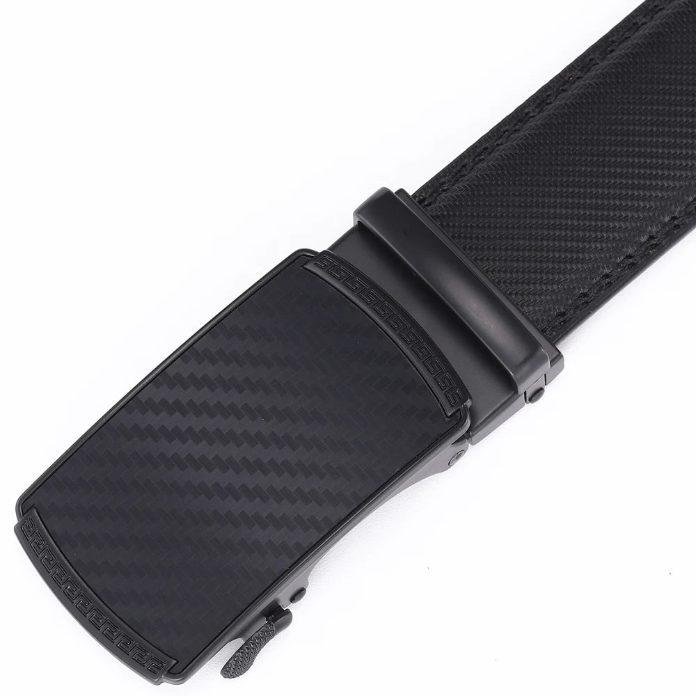 Hulløst skinnbelte med saffiano mønster - Solid