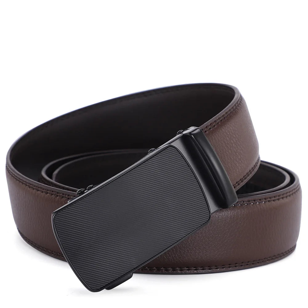 Hulløst skinnbelte - Strukturert sort spenne