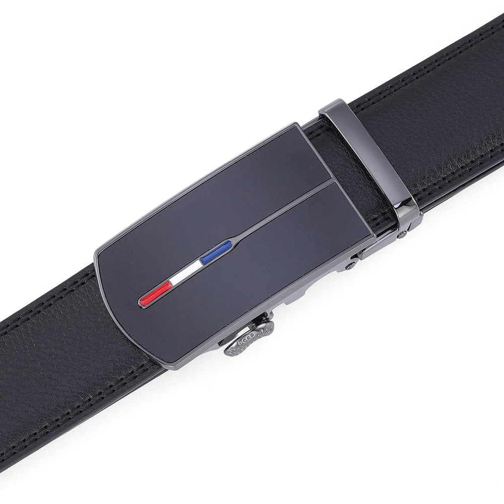 Skinnbelte uten hull med metallspenne - Elegant