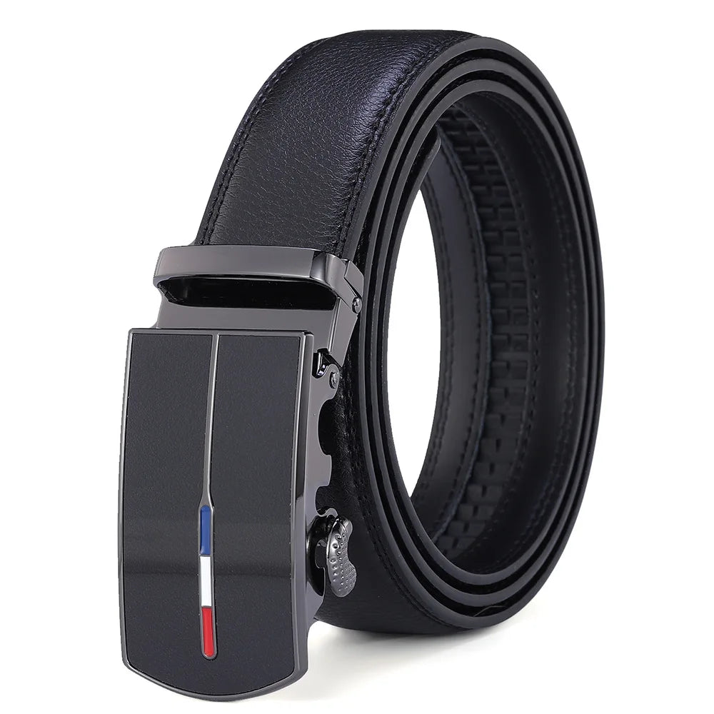 Skinnbelte uten hull med metallspenne - Elegant