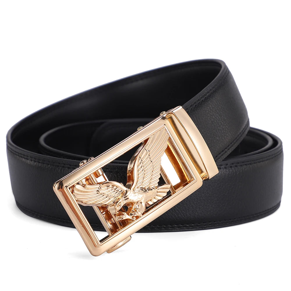 Hulløst skinnbelte med ørnemotiv