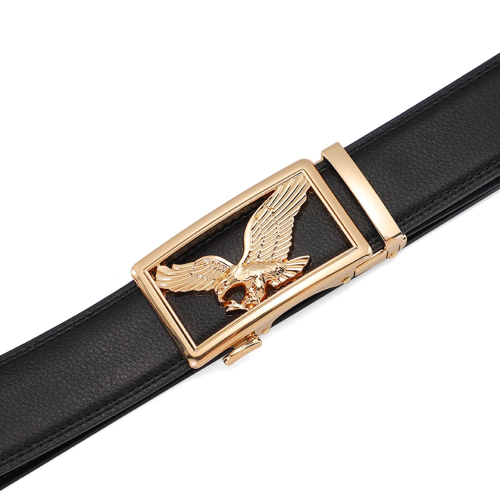 Hulløst skinnbelte med ørnemotiv