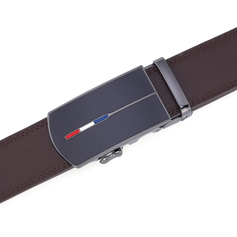 Skinnbelte uten hull med metallspenne - Elegant